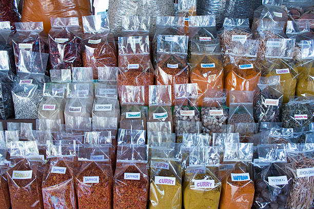 istock Various spices for sale at a market 519730286