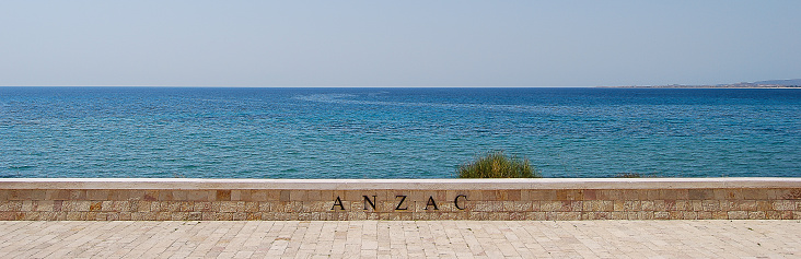 Panoramic view of ANZAC cove, Gallipoli