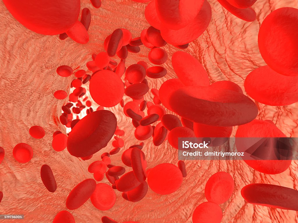 Células vermelhas do sangue eritrócitos. - Foto de stock de Alvéolos royalty-free