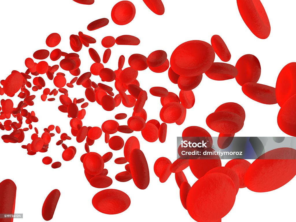 Células vermelhas do sangue eritrócitos. - Foto de stock de Alvéolos royalty-free