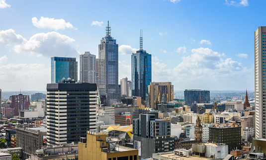 Skyline / cityscape view of Melbourne, Australia