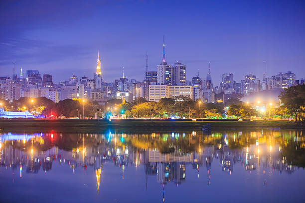 istock Sao Paulo skyline from Ibirapuera Park park 519737234