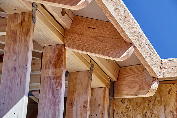 istock Home Building Construction Carpentry corner roof sill eave frami 519740616