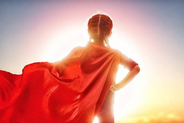 istock girl in Superhero's costume 519741022
