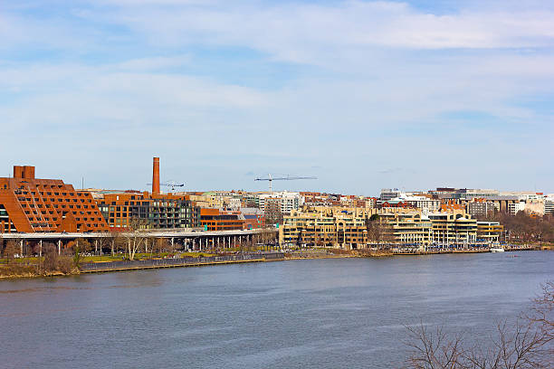 istock Georgetown Park and Potomac Waterfront panorama in Washington DC, USA. 519746468