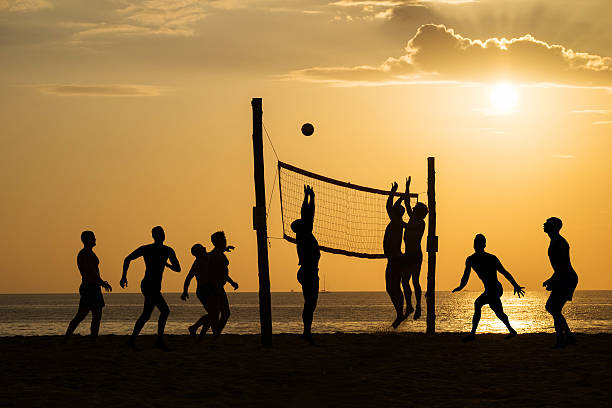 beach Volleyball stock photo