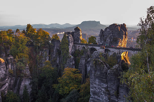 istock Bastei bridge and Lilienstein in Saxon Switzerland 519748527