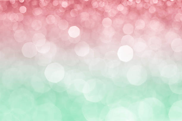 green and red bokeh abstract background wallpaper