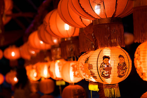 Chinese lanterns stock photo