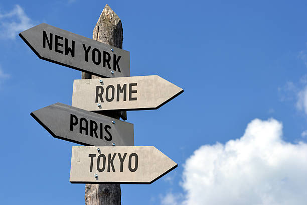 istock Capital cities signpost 519749520