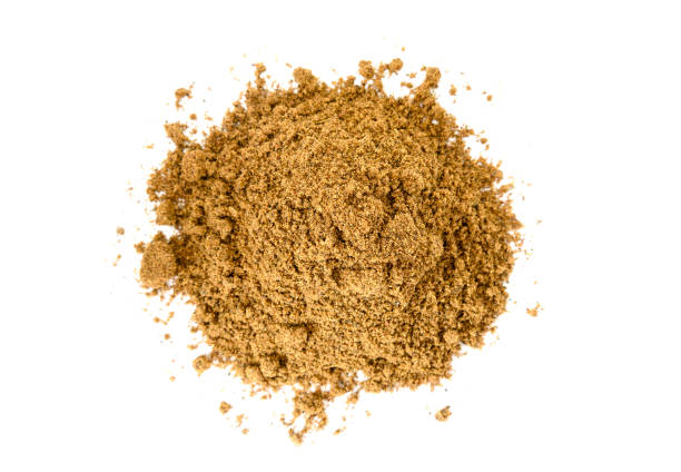 Pile of Garam Masala on white background. Indian spice mix