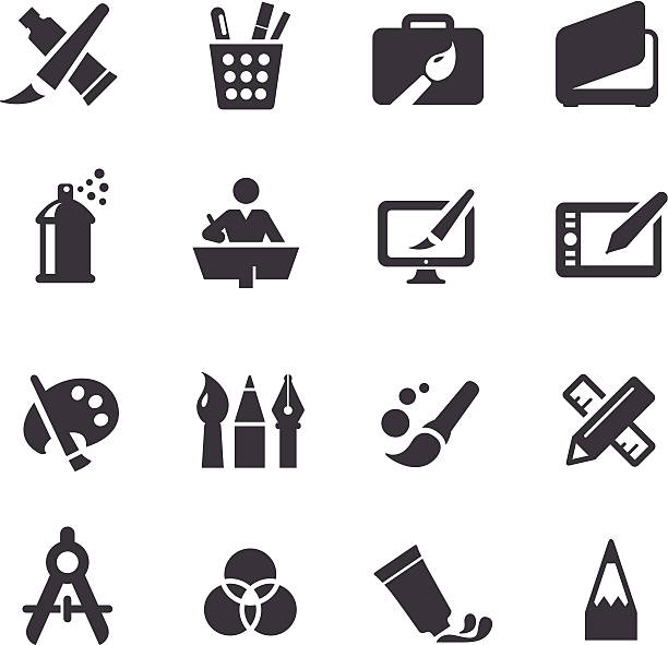 Drawing and Painting Icons - Acme Series View All: design professional stock illustrations