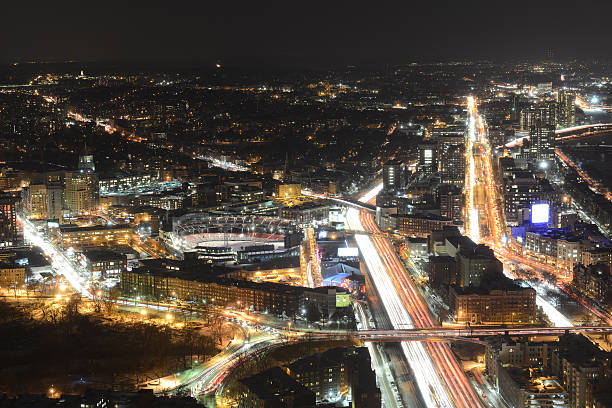 istock Boston Skyline at night, Massachusetts, USA 519751481