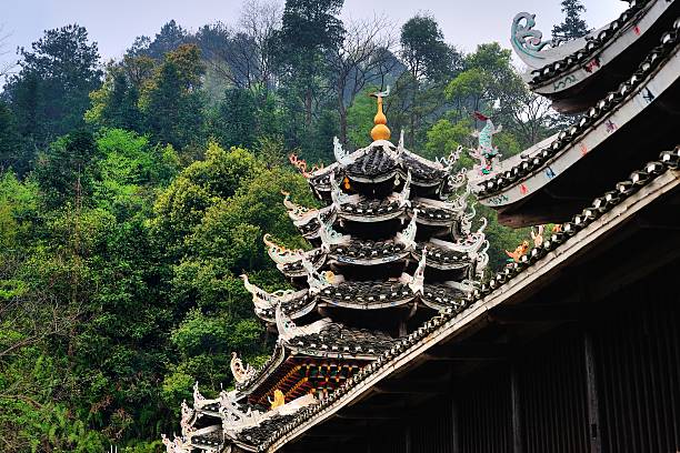 istock Architecture of the Dong village- Drum tower 03 519752170