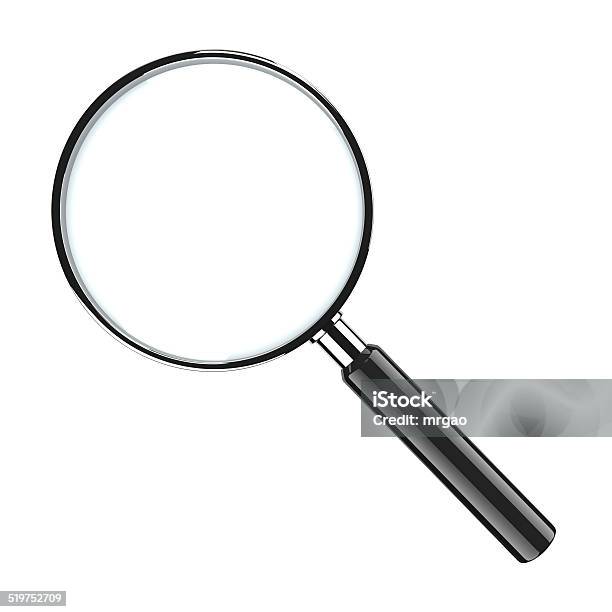 Magnifier Glass Stock Photo - Download Image Now - Magnifying Glass, Cut  Out, White Background - iStock
