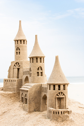 Holiday Concept, Sandcastle at the Sea