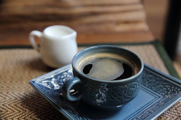 istock Americano coffee in wood background 519754958