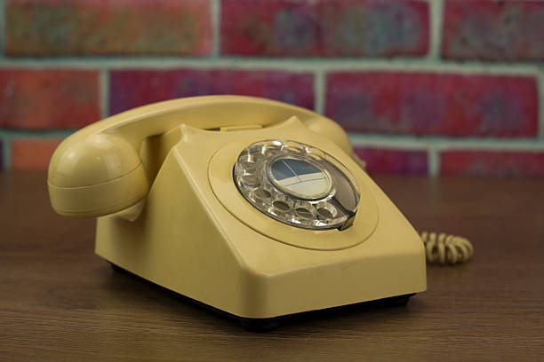 istock Old retro style rotary telephone 519758254