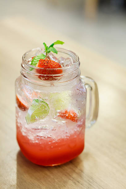 istock Iced Drink With Strawberry And Lemon 519759528