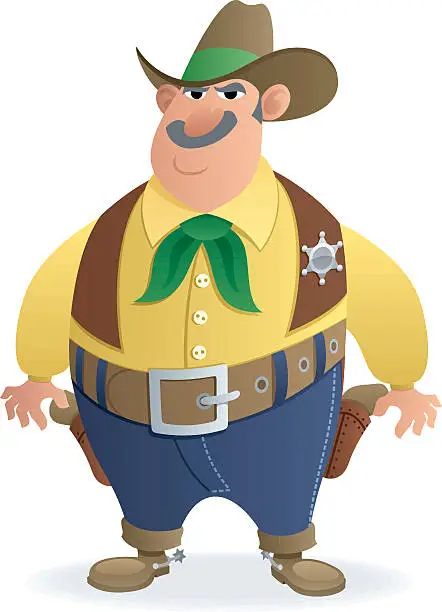 Vector illustration of Sheriff