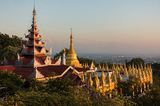 istock Sunset view at Su Taung Pyai Pagoda in Mandalay 519760418