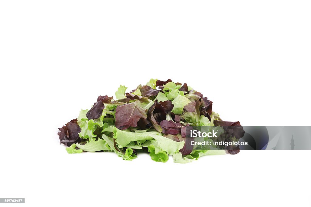 Bunch of green and red lettuce. Bunch of green and red lettuce. Isolated on a white background. Backgrounds Stock Photo