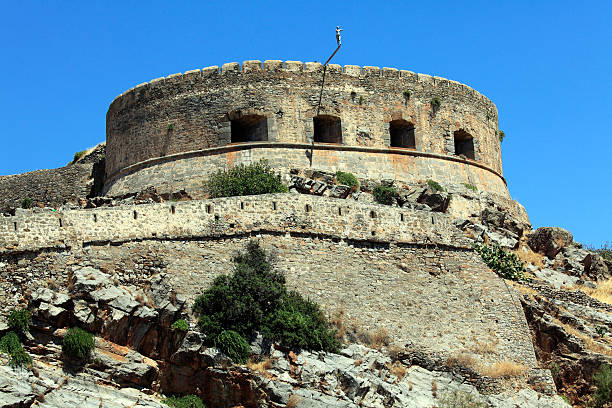 Spinalonga Island with Medieval Fortress, Crete, Greece