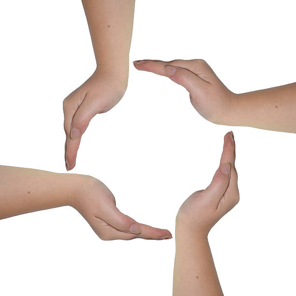 istock Female hand isolated on white background 519767283