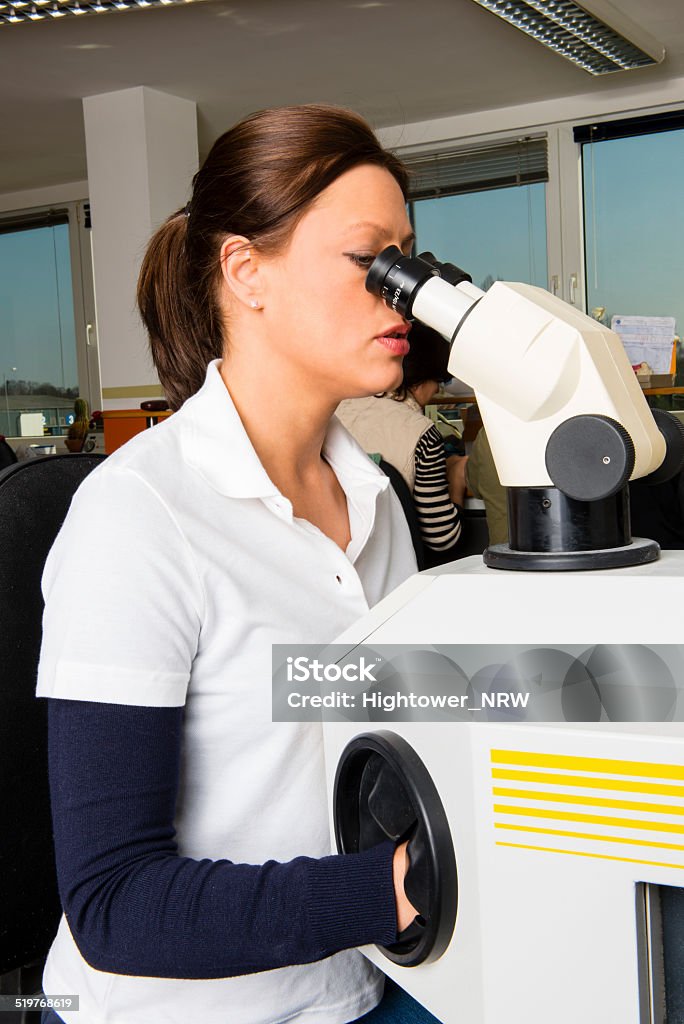 dental technician beautiful dental technician at work Dental Assistant Stock Photo