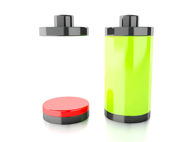 istock battery icon with colorful charge level 519768923