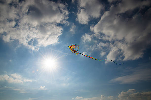 colorful kite stock photo