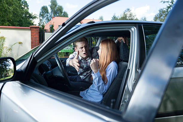 istock Serious quarrel in a car 519769755