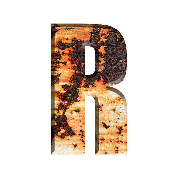 istock Alphabet on Grungy Rusted Steel texture 519778212