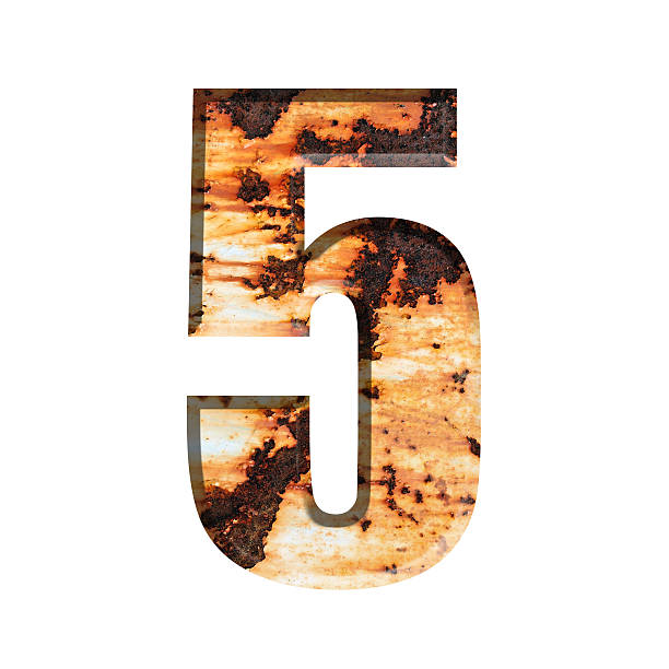 istock Alphabet on Grungy Rusted Steel texture 519778696