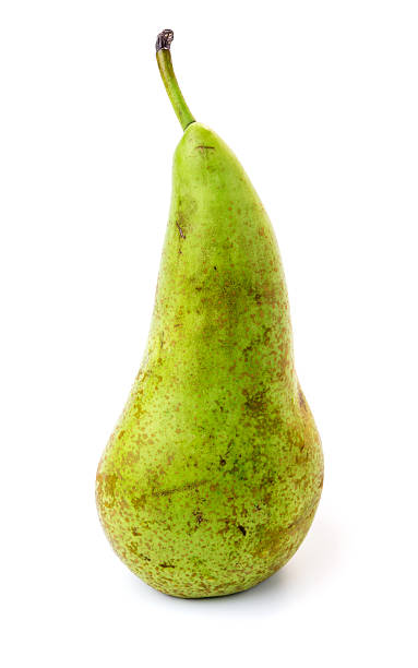 istock One green organic pear isolated on white background 519779122