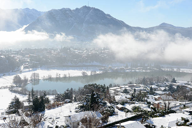 istock Lake Muzzano near Lugano on winter with snow 519781118