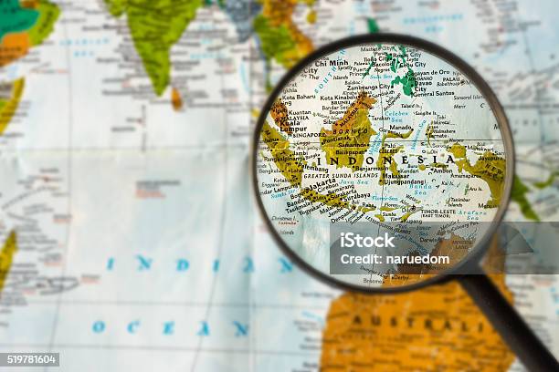 Map Of Indonesia Stock Photo - Download Image Now - Indonesia, Map, Southeast Asia