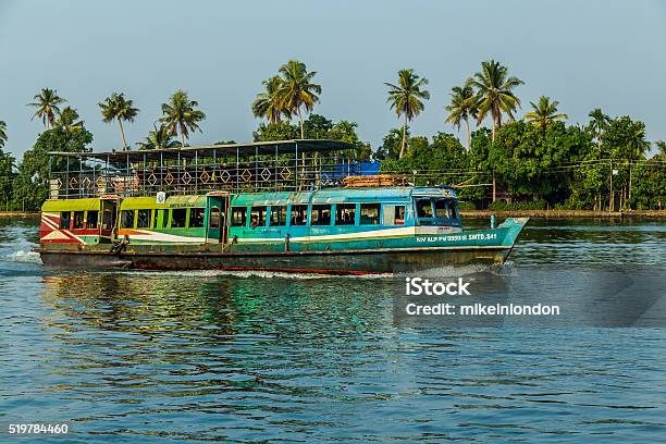Kapal Penumpang Di Kerala Backwaters India Selatan Foto Stok - Unduh Gambar Sekarang - Air, Alam, Asia - Asia-Pasifik