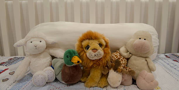 Cute Stuffed Animals In Crib