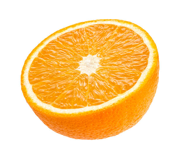 istock Half of orange isolated on white background 519791092