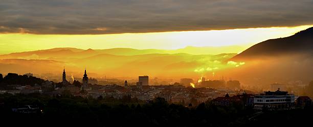 istock City sunrise over mountain 519791414