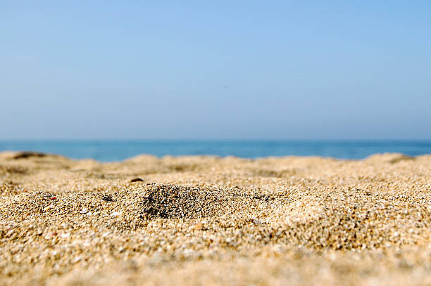 istock Sand on the beach, defocused sea. 519792134