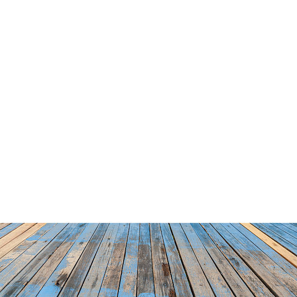 istock wooden floor on white background. 519793460