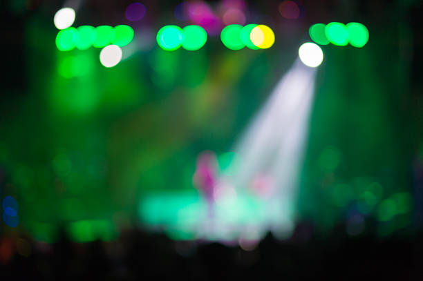 istock Blurred background : Bokeh lighting in outdoor concert 519793958