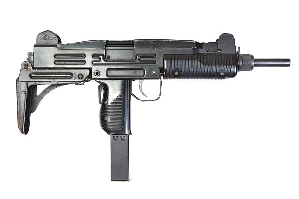 istock UZI submachine gun isolated on white 519802093