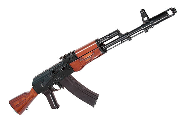 istock kalashnikov assault rifle ak-74n isolated on a white background 519802125