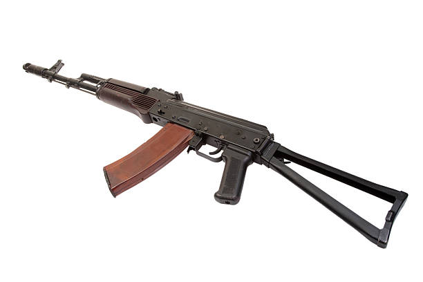 istock kalashnikov paratrooper aks74 assault rifle isolated on a white background 519802809