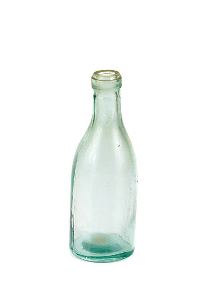 istock Old Dirty Vintage Bottle Isolated On White 519803351