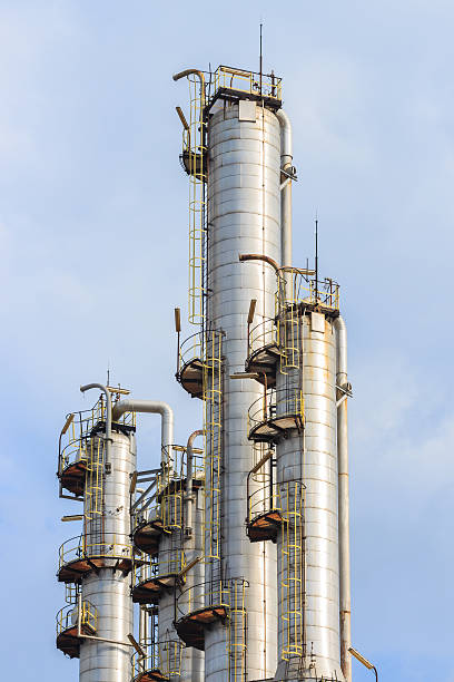 istock oil refining tower, industrial 519804091