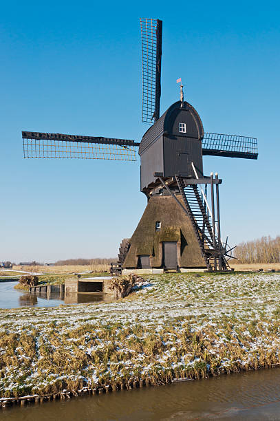 istock Dutch windmill in a polder landscape 519804939